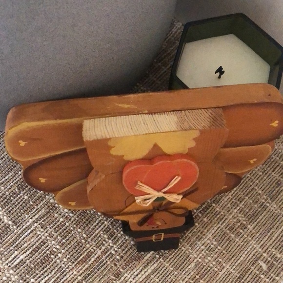 VINTAGE TABLETOP PILGRIM TURKEY WOOD DECOR - Picture 4 of 6